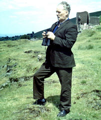 
Henllys Colliery, Ray Skuse at the upcast shaft, c1960