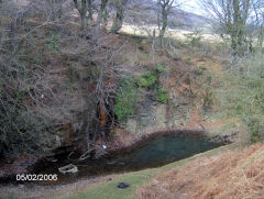 
Henllys Colliery quarry and drainage level, February 2006