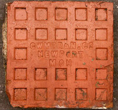 
A floor tile from Cwmbran brickworks, © photo courtesy of Lawrence Skuse