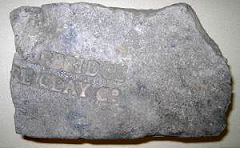 
A remnant of a 'Stourbridge Fire Clay Co.' brick, found whilst walking along the track adjacent to Ebeneezer Chapel at The Square, Upper Cwmbran