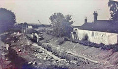 
Remains of the canal during road building in 1981, © Photo courtesy of an unknown source