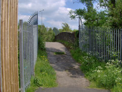 
Bridge over the GWR (NAHR) at the North of Panteg steelworks, May 2009