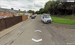 
Pontnewynydd, Railway Parade today, the site of the canal basin and tramroad terminus, © Photo courtesy of Google Earth