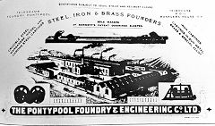 
Pontypool Foundry advert © Photo courtesy of 'Monmouthshire Memories'