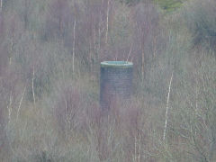 
Mountain Level airshaft in middle of reservoir, January 2012