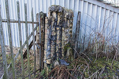 
Blaendare Brickworks gate pillar, February 2015