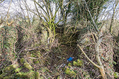 
Building at the end of the Blaendare branch near the foot of the incline, February 2015