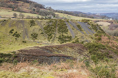 
Cwm Lickey Colliery tips, February 2015