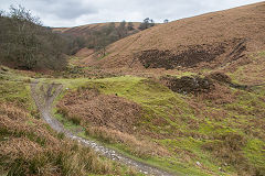 
Upper reservoir, Cwm Lickey, February 2015