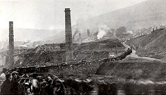 
Blaendare Brickworks in the background with the ironworks in the foreground