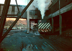 
'Glendower', Hunslet 3810 of 1954 at Hafodyrynys Colliery, November 1969, © Photo courtesy of Alan Murray-Rust