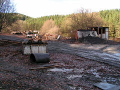 
Black Barn Colliery at work, Pant-y-Gasseg, November 2008