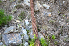 
Hafodyrynys Western Canyon, Rithan Colliery, a small haulage cable, August 2013