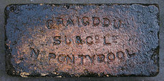 
Graigddu brickworks, 'Graigddu SJ and Co Ld Nr Pontypool' with the 'J' reversed, © Photo courtesy of  Lawrence Skuse