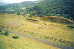 
Llanerch Colliery from the old Memorial, Cwm-nant-ddu, September 2005