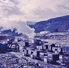 
Lower Navigation Colliery yard, Talywain Railway, © Photo courtesy of an unknown photographer