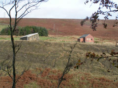 
Varteg Hill Colliery Top Pits canteen and stables, October 2009
