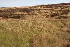 
Hill Pit reservoir dam, Blaenavon, January 2014