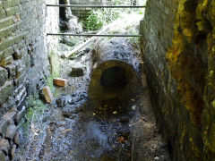 
Blaenavon Ironworks rear of furnace No 2, May 2012