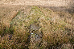 
New Pit reservoir dam, Blaenavon, January 2014