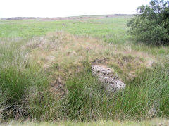 
New Pit reservoir dam, Blaenavon, July 2010