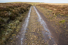 
Tramroad approaching New Pit, Blaenavon, January 2014