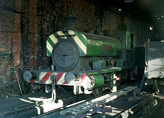 
'Nora No 5'  at the engine shed, built by Andrew Barclay, No 1680 of 1920, November 1969, © Photo courtesy of Alan Murray-Rust