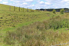 
A shadow of the trackbed of the LNWR Blaenavon to Brynmawr line nearing Brynmawr, July 2020