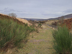 
LNWR trackbed between the Whistle Inn and Waunavon, November 2021
