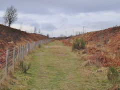 
LNWR trackbed between the Whistle Inn and Waunavon, November 2021