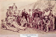 Gilwern Quarries, 1888, © Photo courtesy of a local resident.