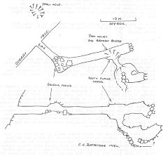 
Plan of Danygraig leadmine, Risca, by Bristol Exploration Club, 1984