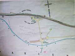 
Sketch map of Colliers Row Sun vein Colliery, Brass Vein level and Red Vein level, © Photo courtesy of Jim Coomer