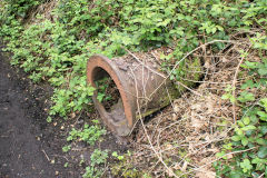 
Drainage pipe possibly from Old Blackvein or Red Vein pits, May 2010