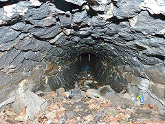 
Cwmcarn dam, interior of the first sluice outlet, December 2008