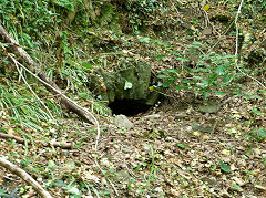 
Cwmcarn dam, exterior of the second sluice outlet, 2008