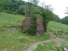 
Possibly the base of a water tank near Gelli-Unig Farm, Pont-y-waun, September 2012