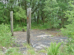 
Gelli-unig Quarry coal depot, Pont-y-waun, June 2012