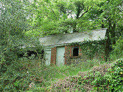 
Gelli-unig Quarry, sub-station out-buildings, Pont-y-waun, June 2012