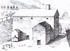 
Abercarn Furnace sketch from 1754 by J J Angerstein 