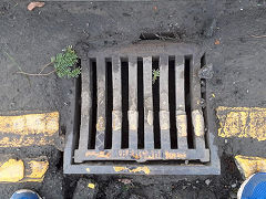 
'M Morgan Abercarn' drain cover found in Risca, March 2020