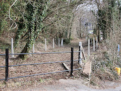 
Halls Road level crossing, West End, Abercarn, January 2021