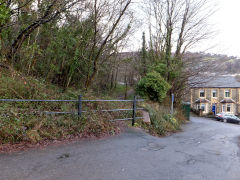 
Halls Road level crossing North, West End, Abercarn, February 2014