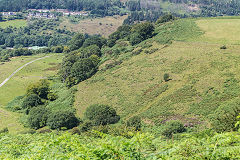 
Inclines down to Greenmeadow, Abertillery, August 2020