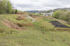 
The site of Pentwyn Colliery and the Llanhilleth Colliery tips diposal yard, April 2017