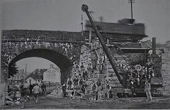 
Bridge over Blaina Road at Brynmawr Station, 1904, © Photo courtesy of Unknown Source