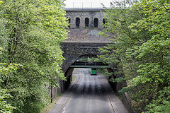 
Pont-y-Gof bridge, the GWR railway route, Ebbw Vale, May 2019