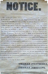 
Cwrt-y-Bella Colliery, 'Courty Bella Colliery' notice of 11 June 1838