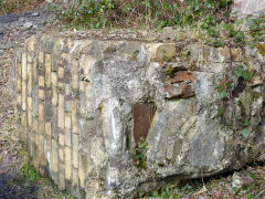 
Ruined brickwork at Markham Colliery, March 2013