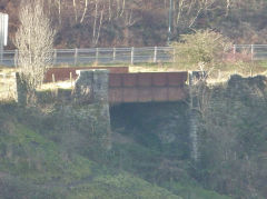 
LNWR bridge over quarry incline, Bedwellty Pits, November 2011